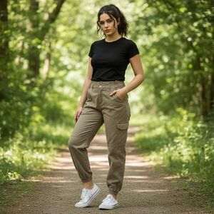 Joe's Paper bag Green Joggers Size 24